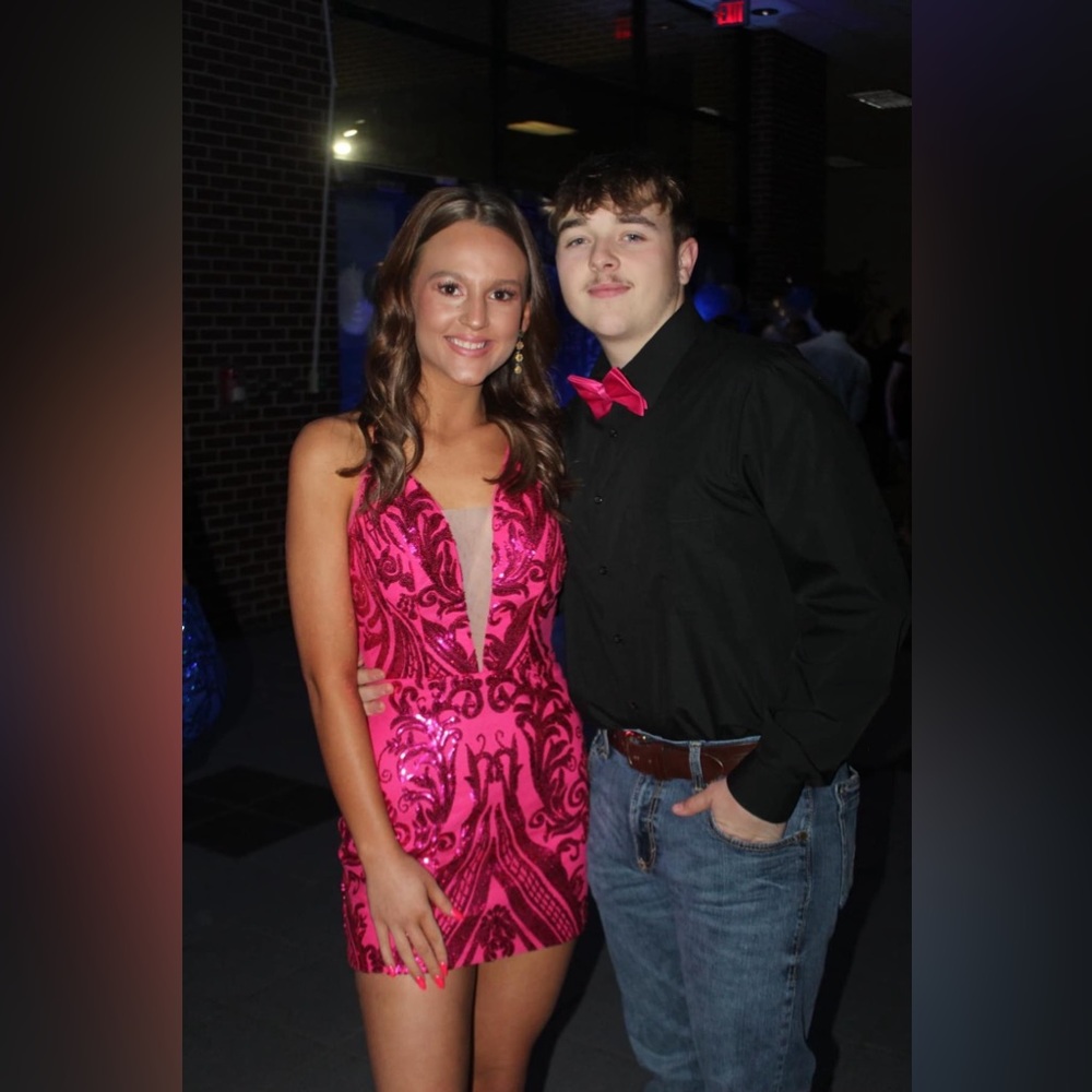 Short Pink Prom dress